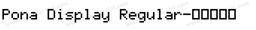Pona Display Regular字体转换